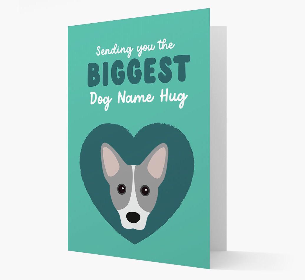 Biggest Hug: Personalized {breedFullName} Card