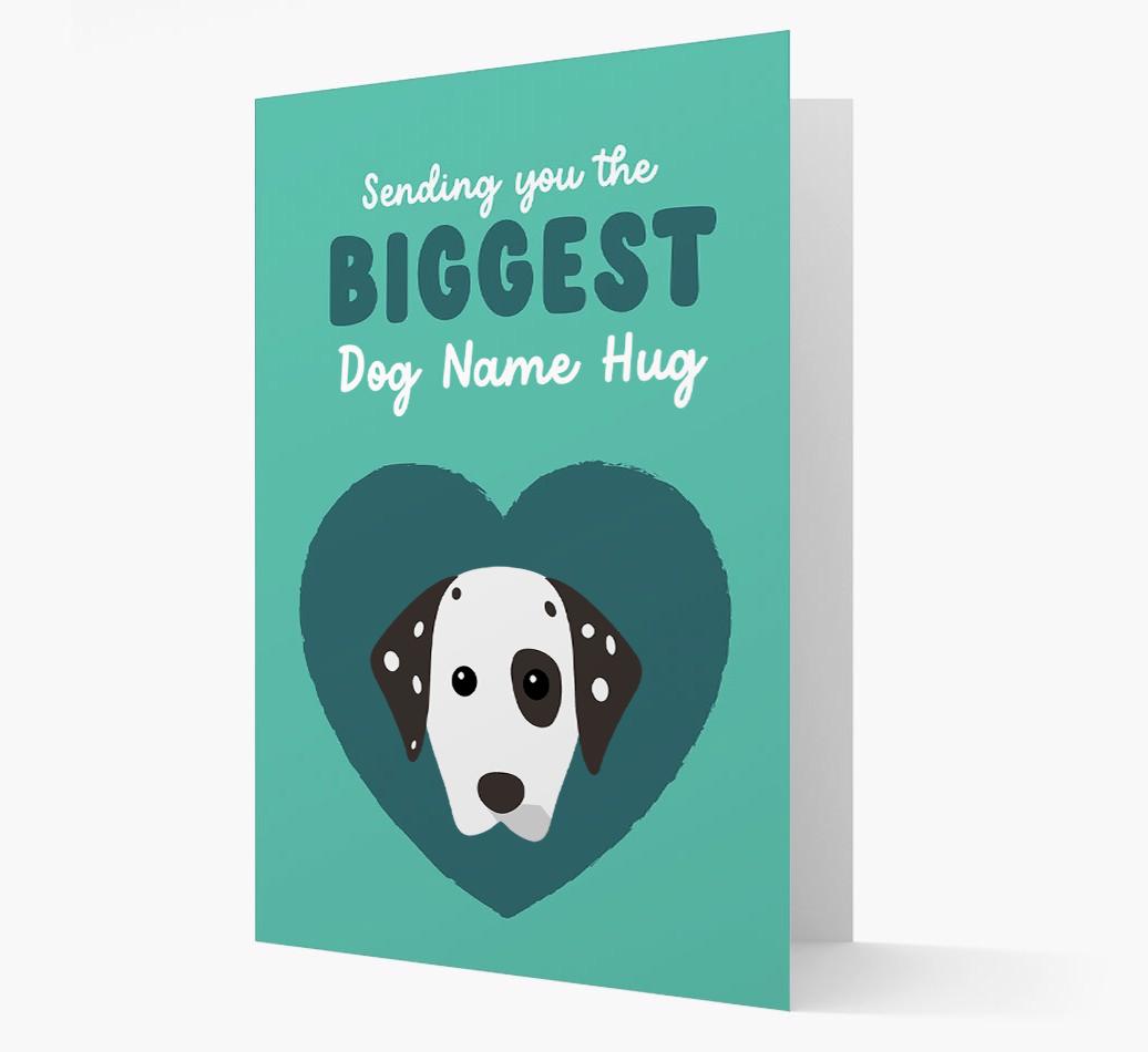 Biggest Hug: Personalized {breedFullName} Card