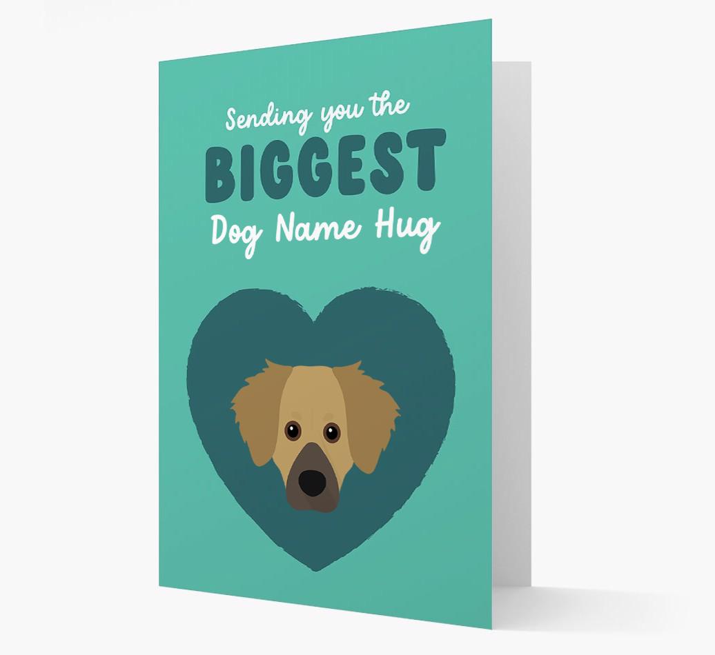 Biggest Hug: Personalized {breedFullName} Card
