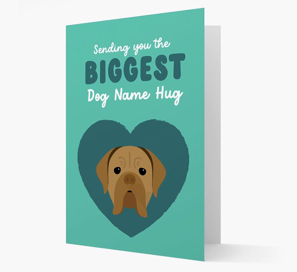 Biggest Hug: Personalized {breedFullName} Card
