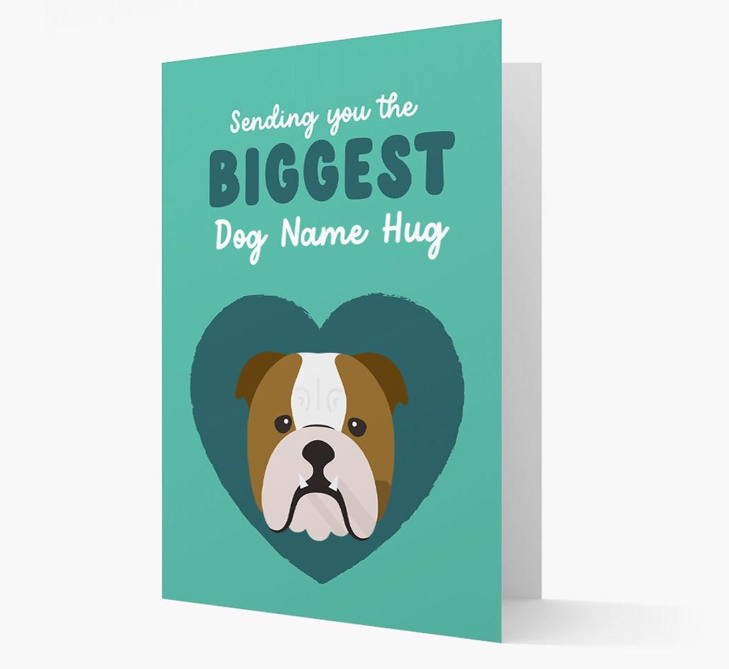 Biggest Hug: Personalized {breedFullName} Card
