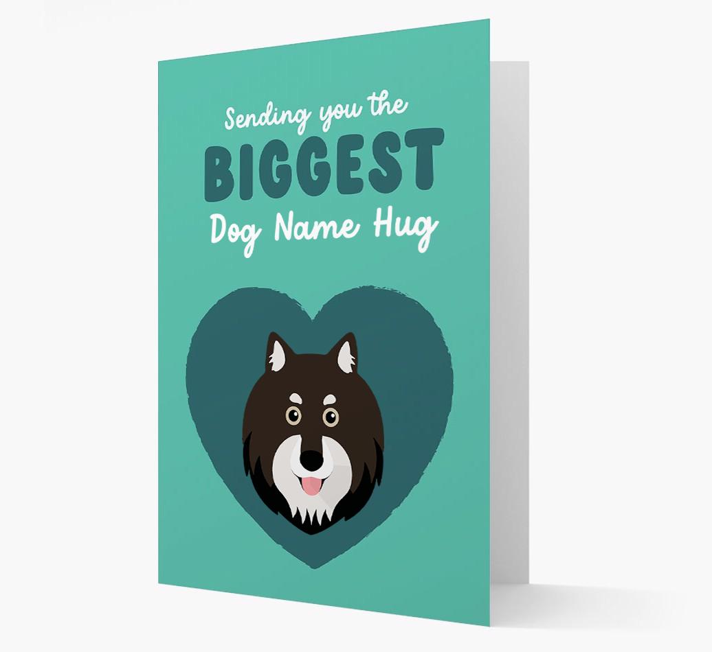 Biggest Hug: Personalized {breedFullName} Card