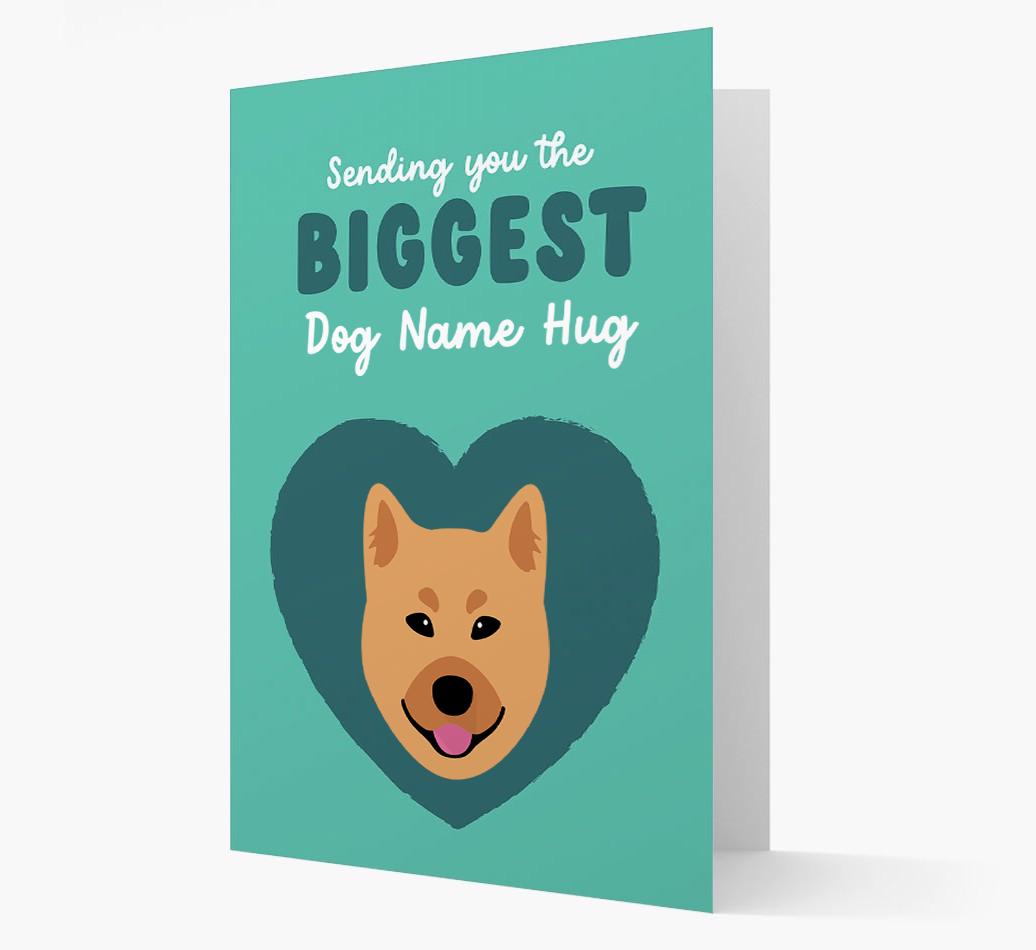 Biggest Hug: Personalized {breedFullName} Card