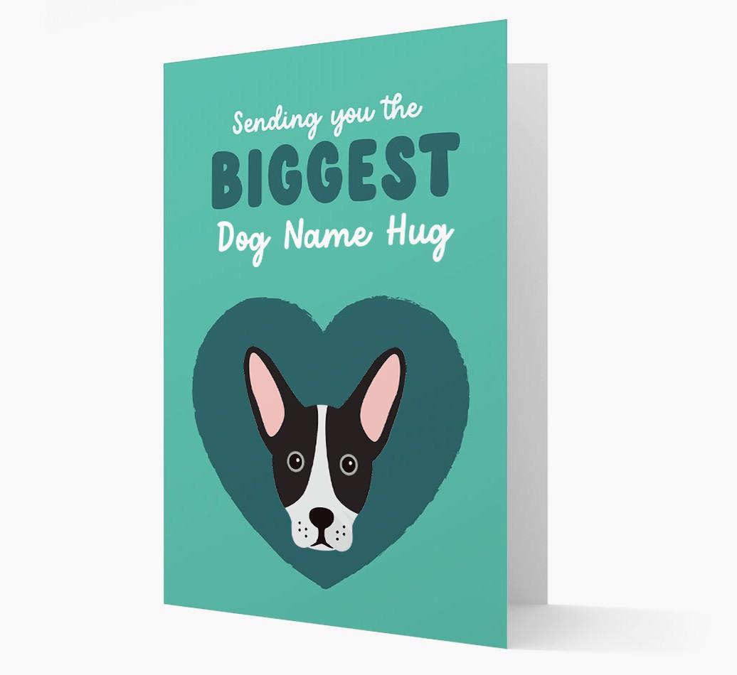 Biggest Hug: Personalized {breedFullName} Card