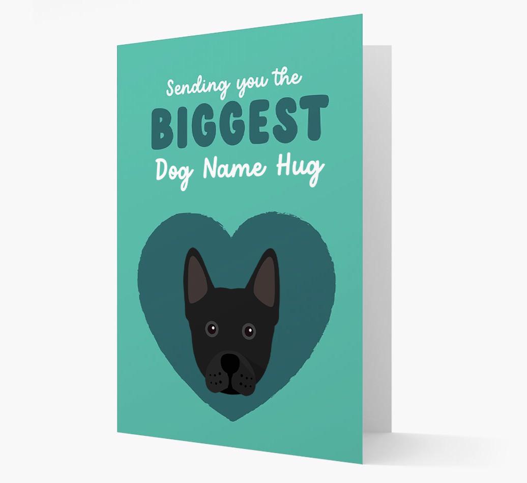 Biggest Hug: Personalized {breedFullName} Card
