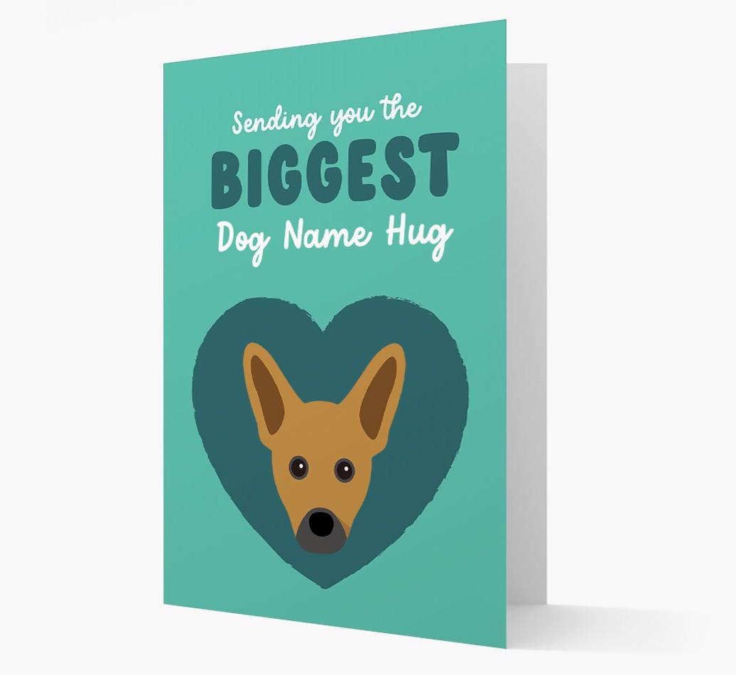 Biggest Hug: Personalized {breedFullName} Card