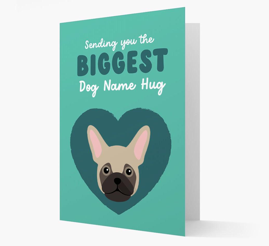Biggest Hug: Personalized {breedFullName} Card