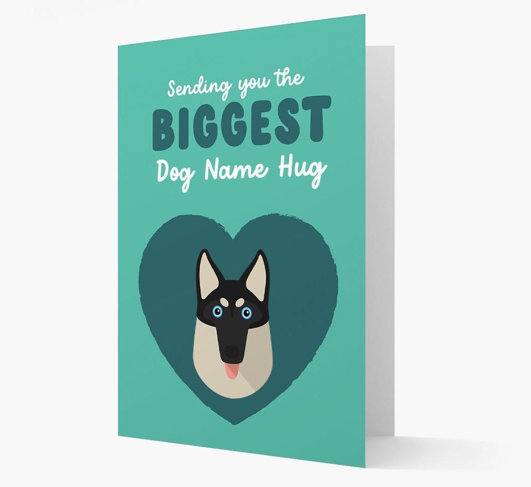 Biggest Hug: Personalized {breedFullName} Card
