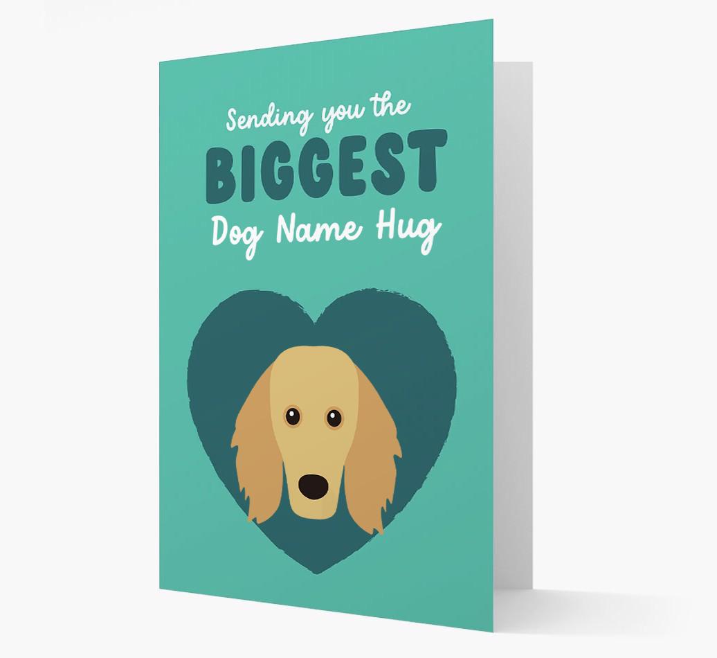 Biggest Hug: Personalized {breedFullName} Card