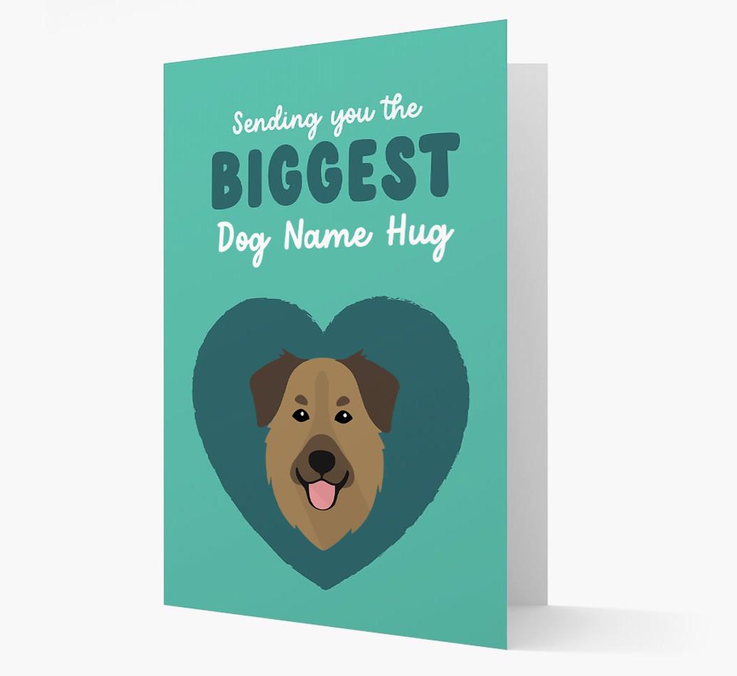 Biggest Hug: Personalized {breedFullName} Card
