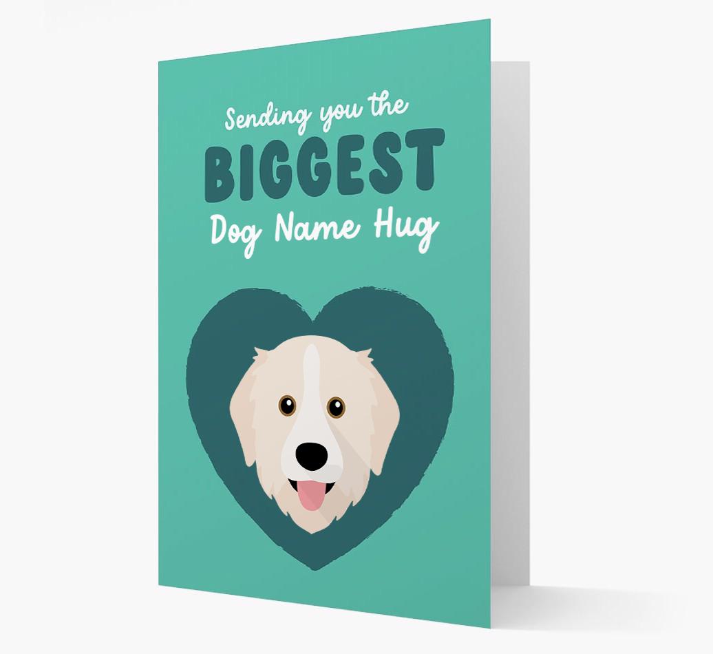 Biggest Hug: Personalised {breedFullName} Card