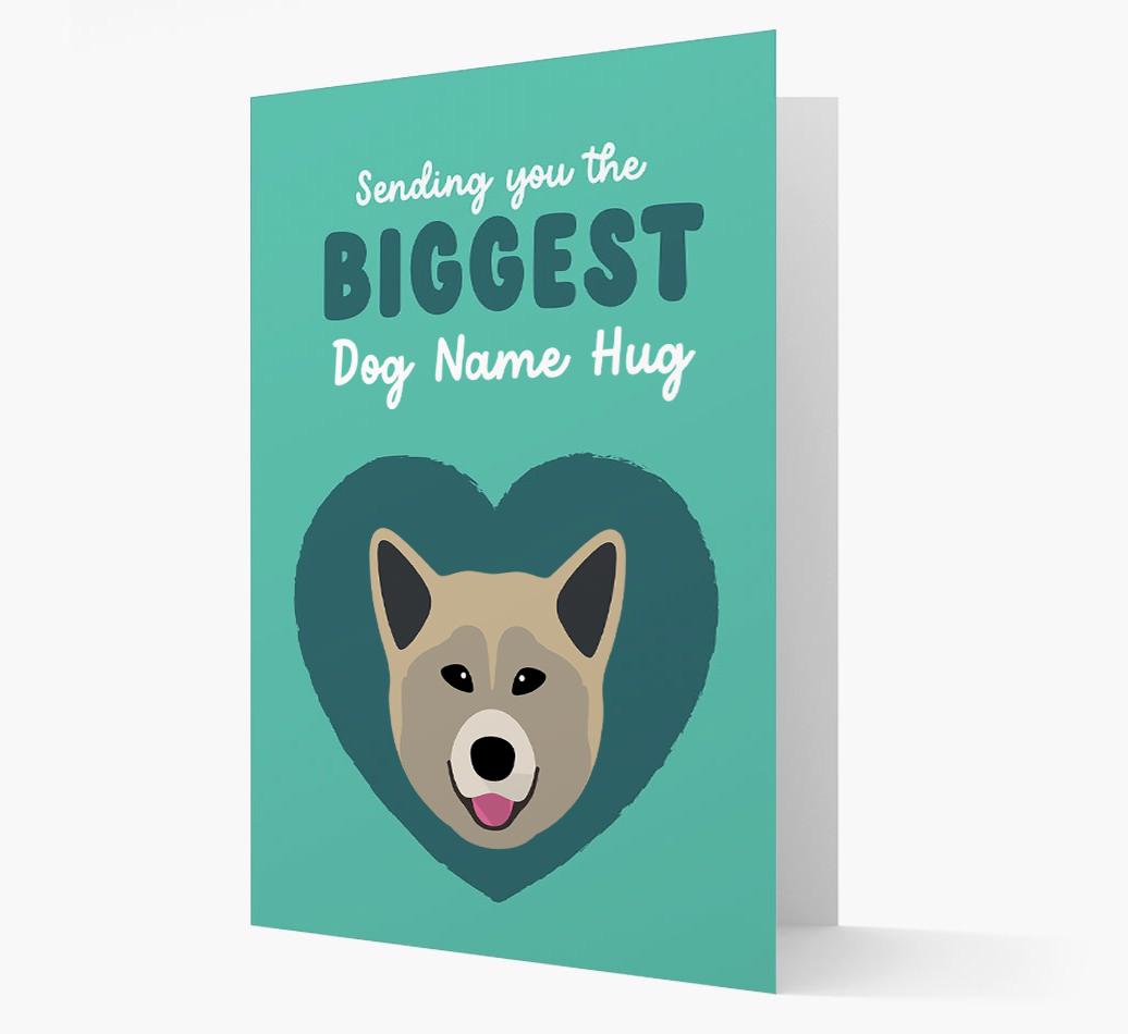 Biggest Hug: Personalized {breedFullName} Card