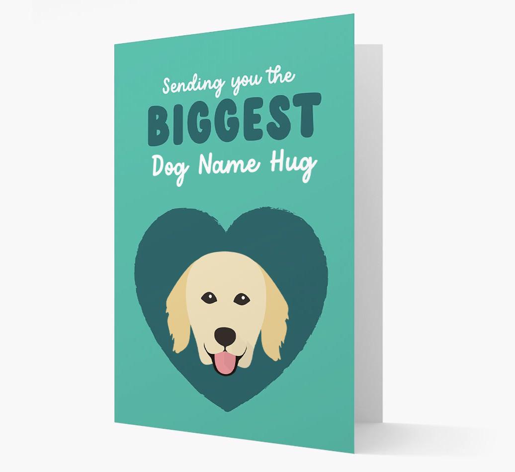 Biggest Hug: Personalized {breedFullName} Card