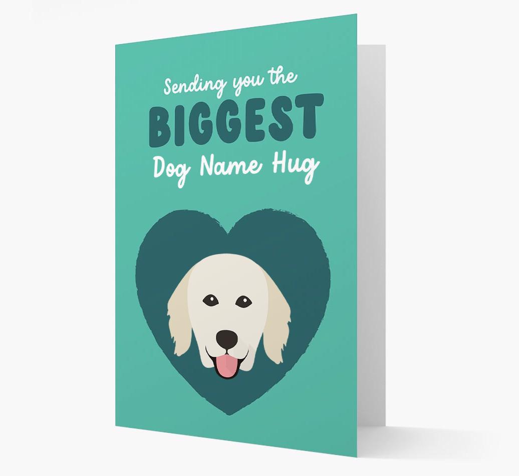 Biggest Hug: Personalized {breedFullName} Card