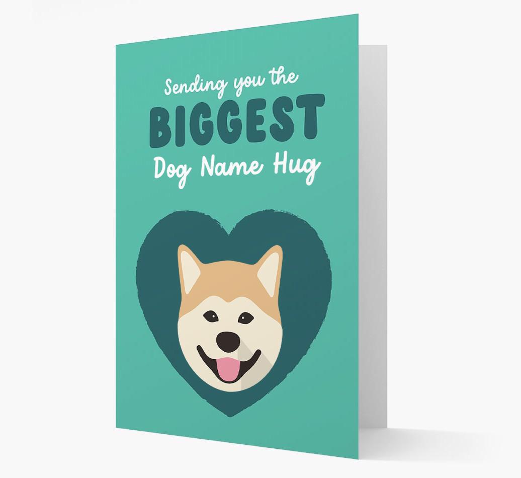 Biggest Hug: Personalized {breedFullName} Card
