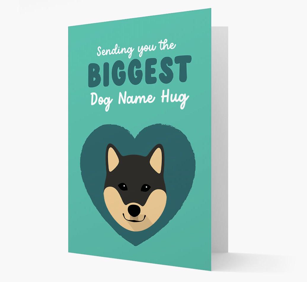 Biggest Hug: Personalized {breedFullName} Card