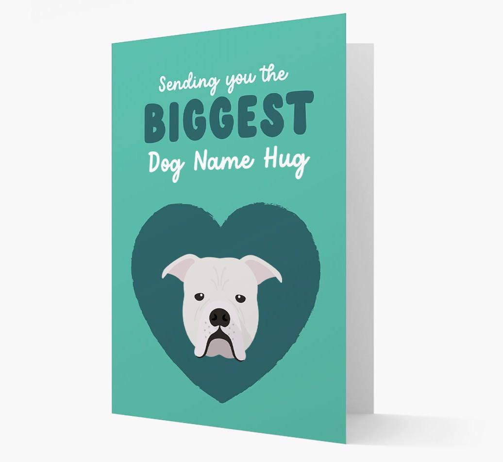 Biggest Hug: Personalized {breedFullName} Card