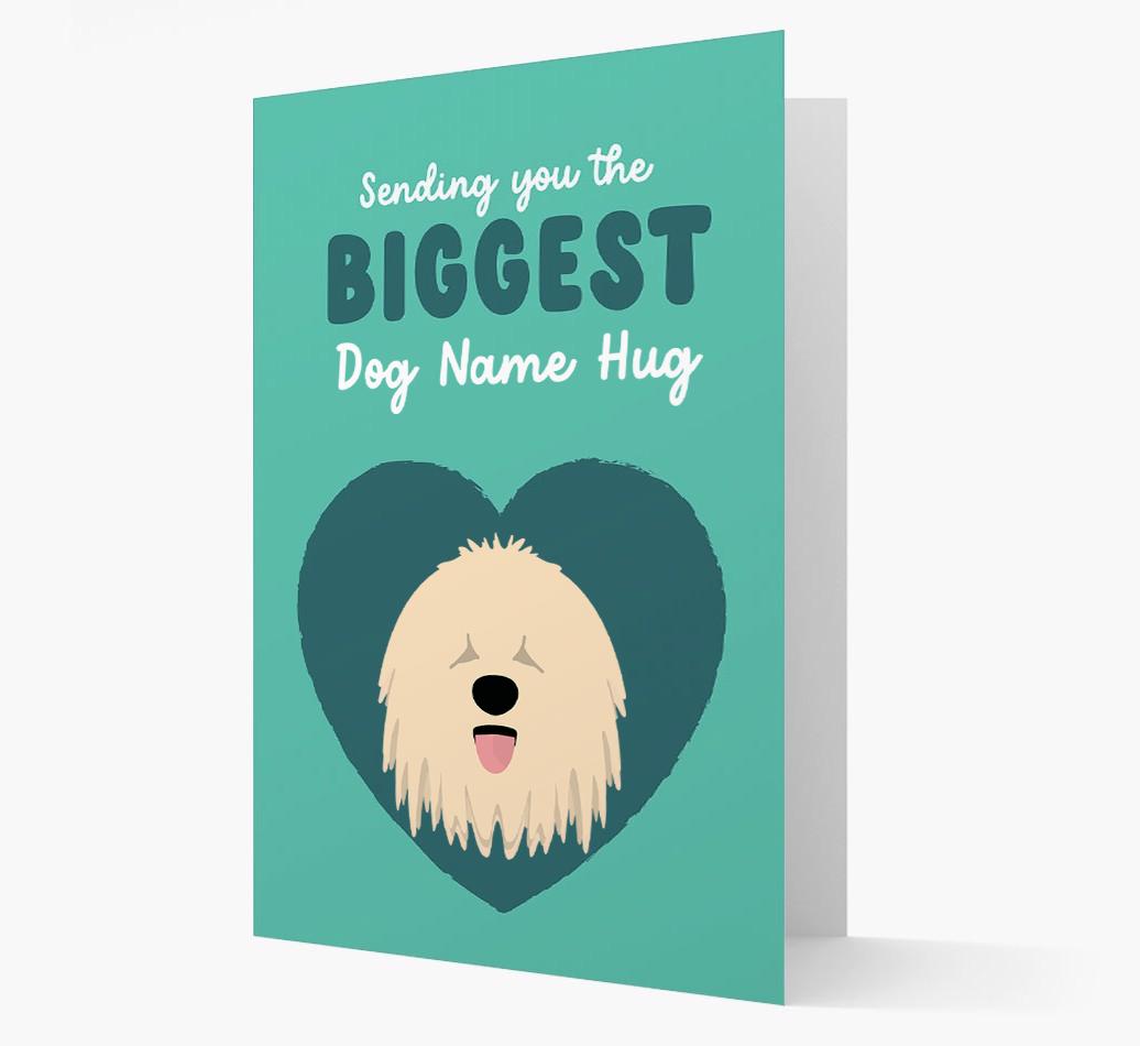 Biggest Hug: Personalized {breedFullName} Card