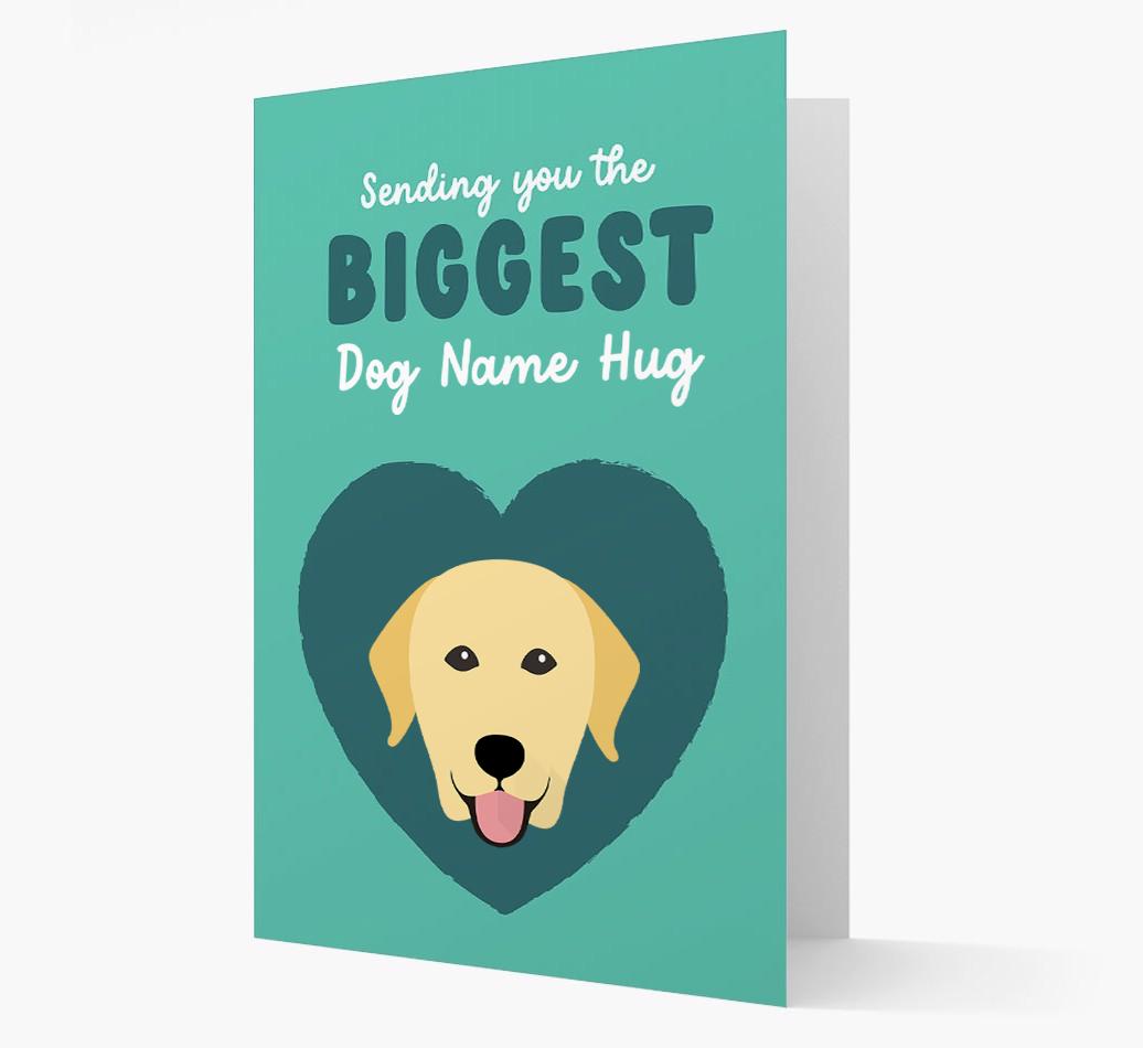 Biggest Hug: Personalized {breedFullName} Card