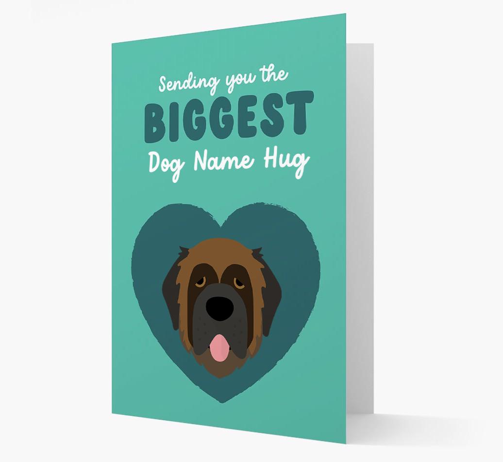 Biggest Hug: Personalized {breedFullName} Card