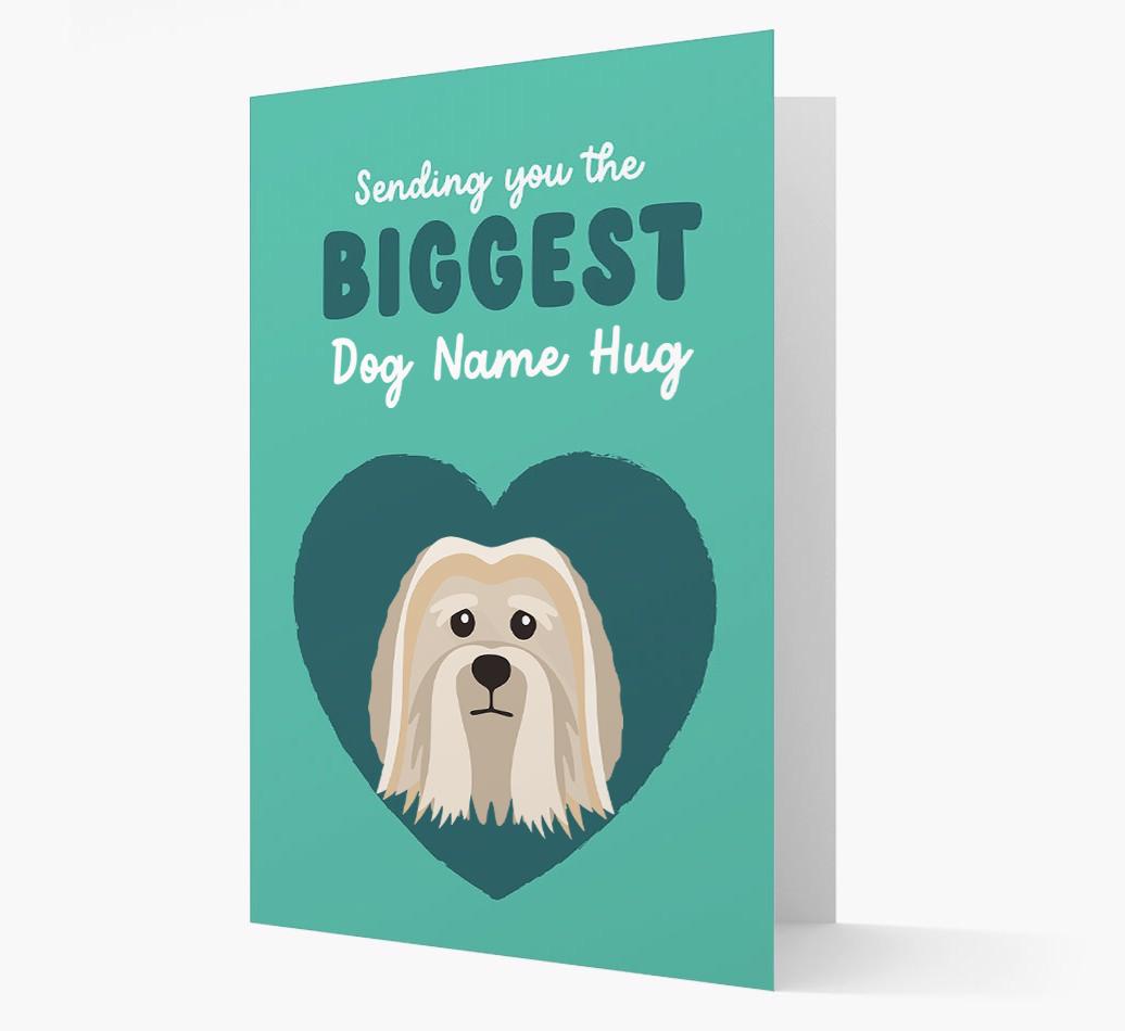 Biggest Hug: Personalized {breedFullName} Card