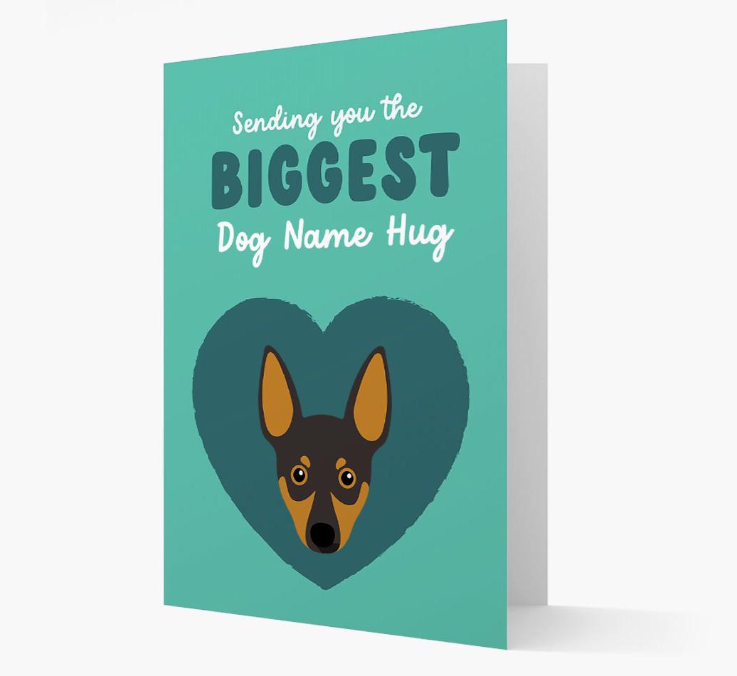 Biggest Hug: Personalized {breedFullName} Card