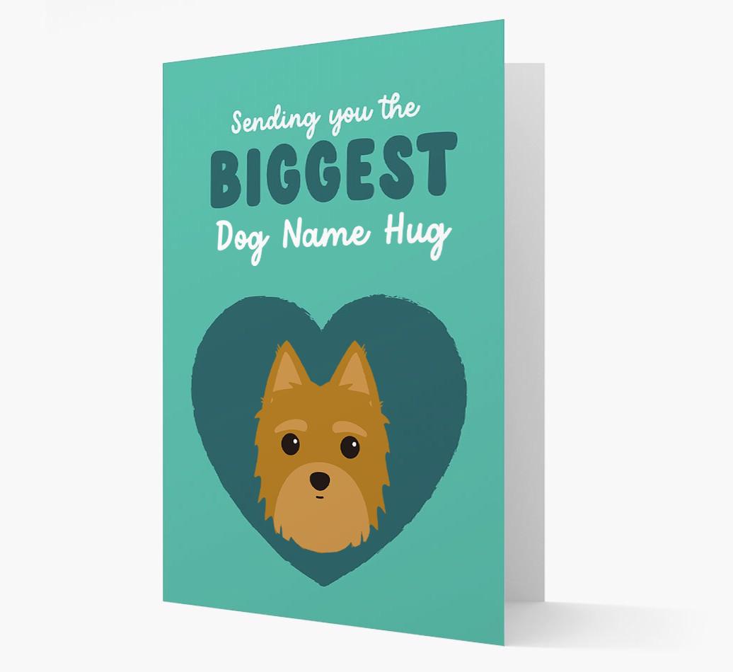 Biggest Hug: Personalized {breedFullName} Card