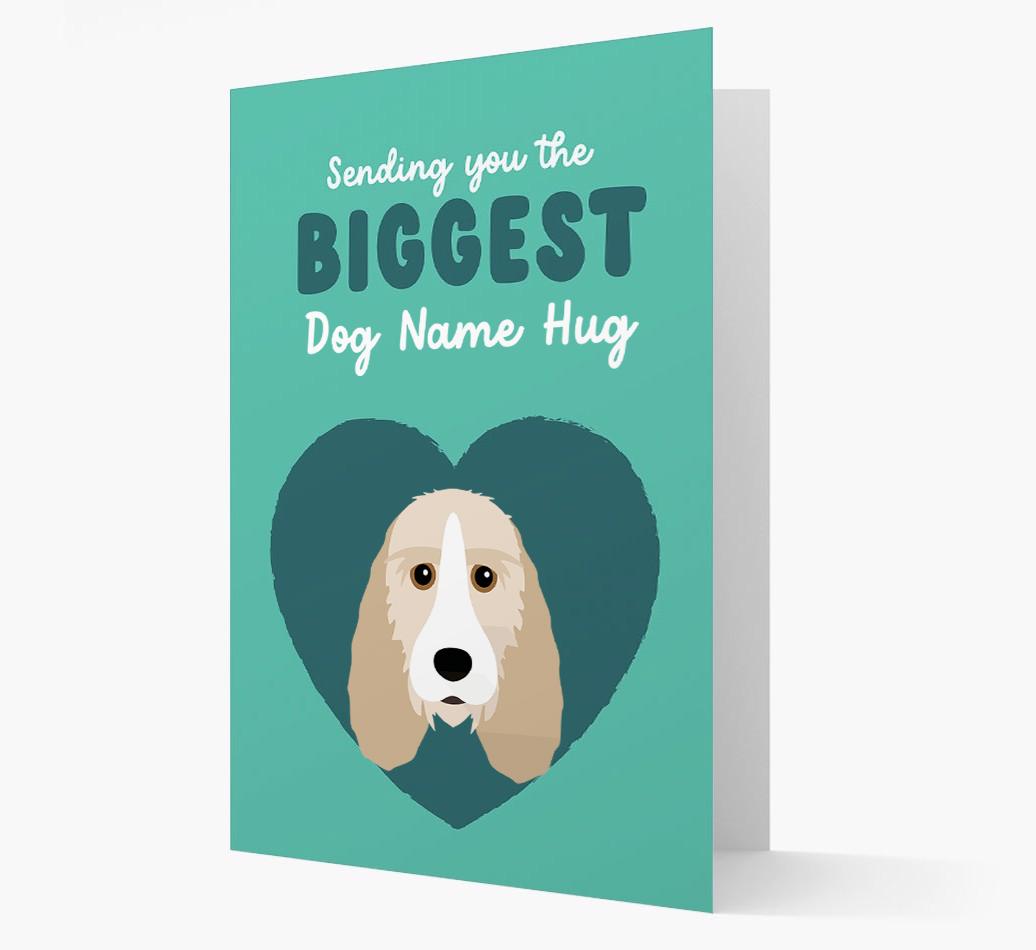 Biggest Hug: Personalized {breedFullName} Card