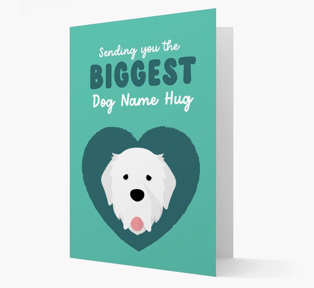 Biggest Hug: Personalized {breedFullName} Card