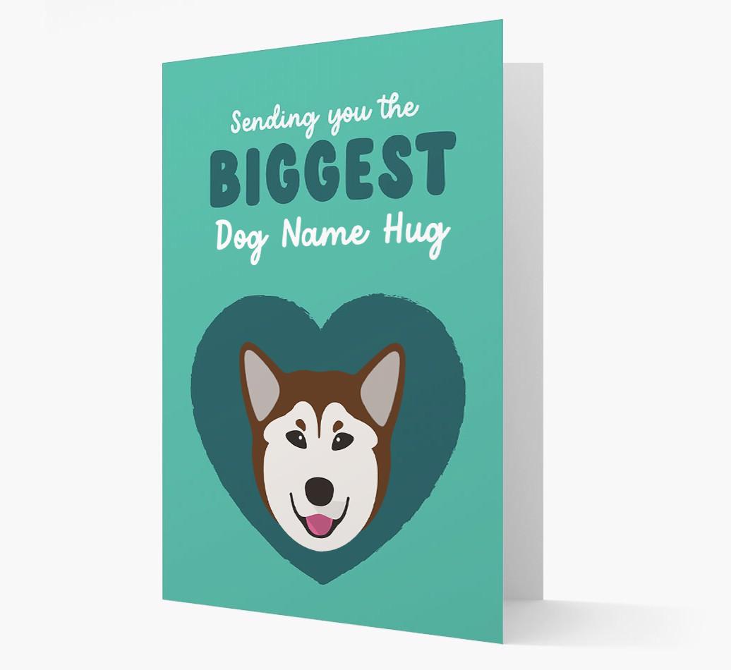Biggest Hug: Personalized {breedFullName} Card