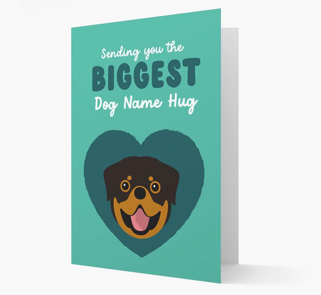 Biggest Hug: Personalized {breedFullName} Card
