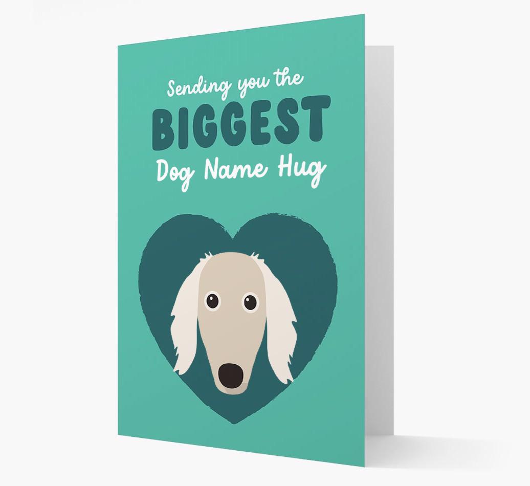 Biggest Hug: Personalized {breedFullName} Card
