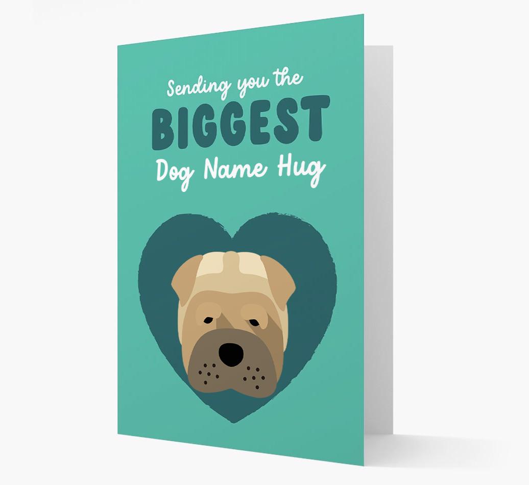 Biggest Hug: Personalized {breedFullName} Card