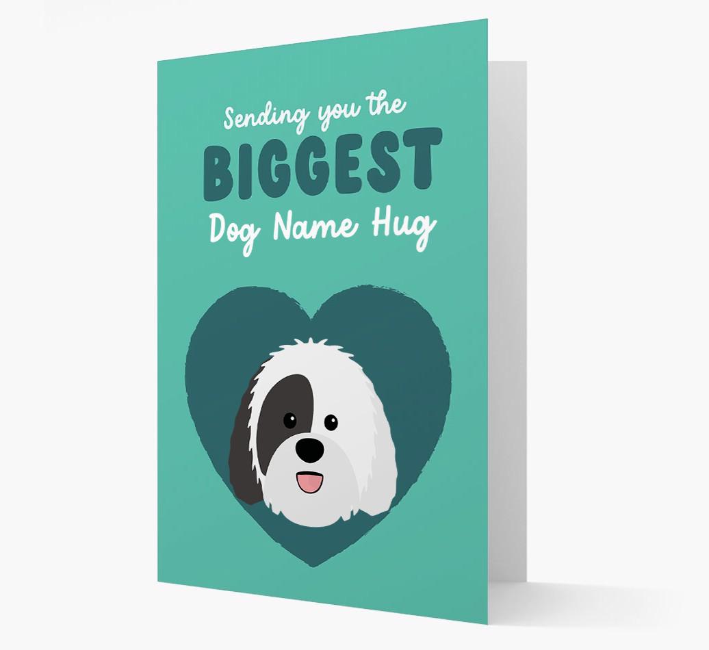 Biggest Hug: Personalized {breedFullName} Card