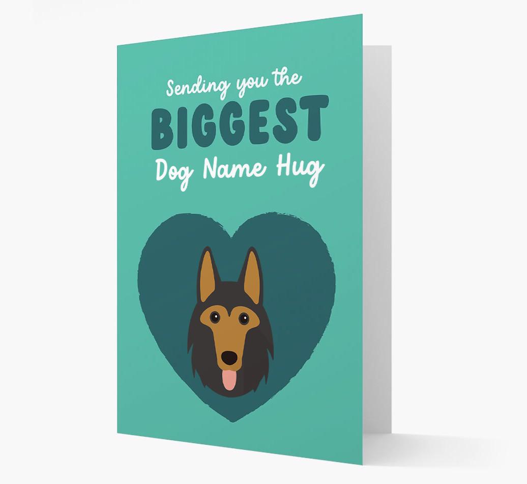 Biggest Hug: Personalized {breedFullName} Card