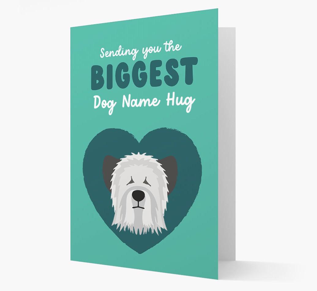 Biggest Hug: Personalized {breedFullName} Card