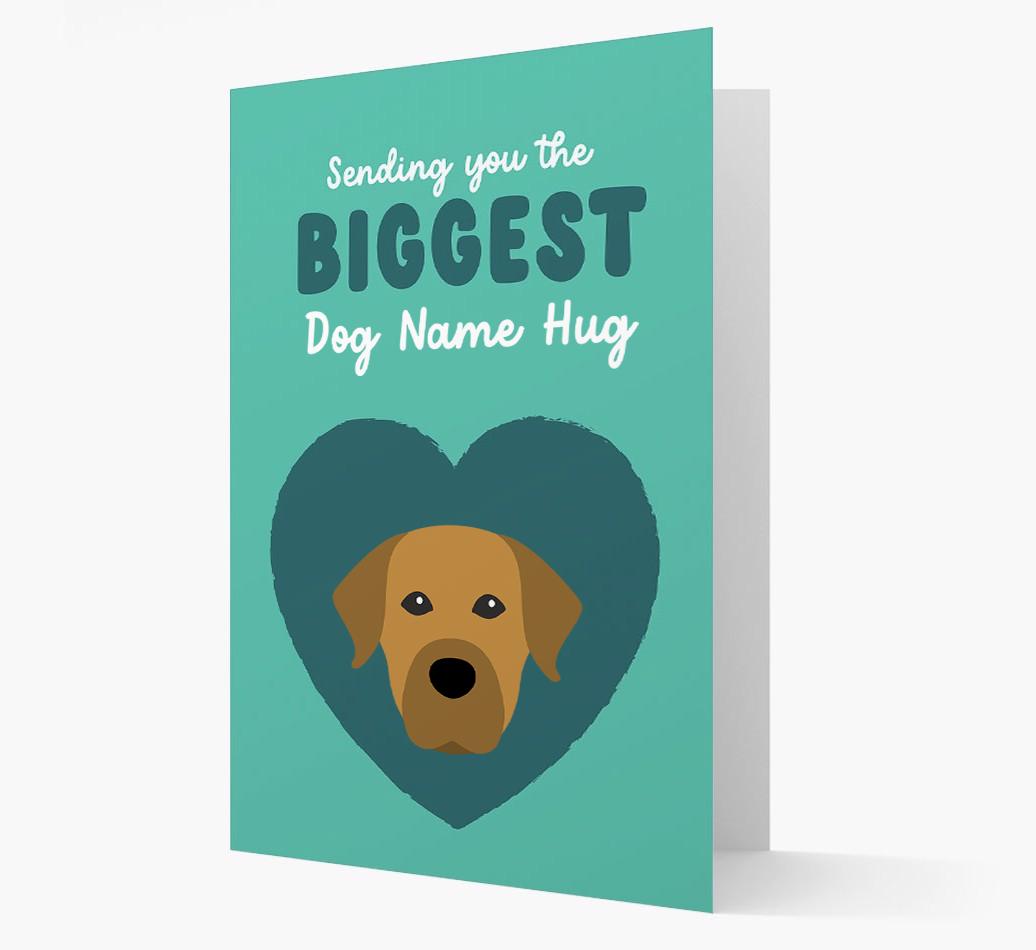 Biggest Hug: Personalized {breedFullName} Card