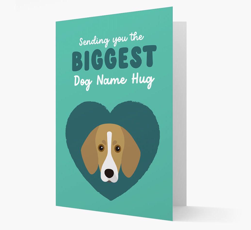 Biggest Hug: Personalized {breedFullName} Card