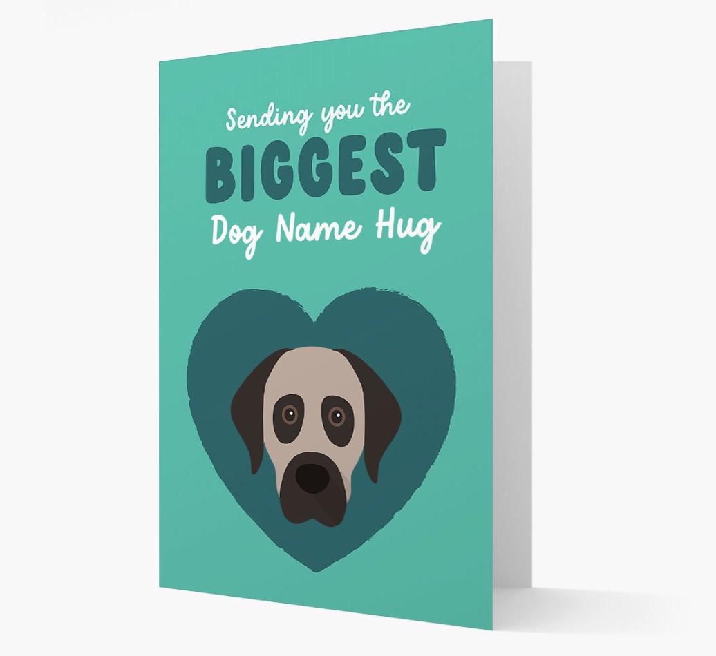 Biggest Hug: Personalized {breedFullName} Card