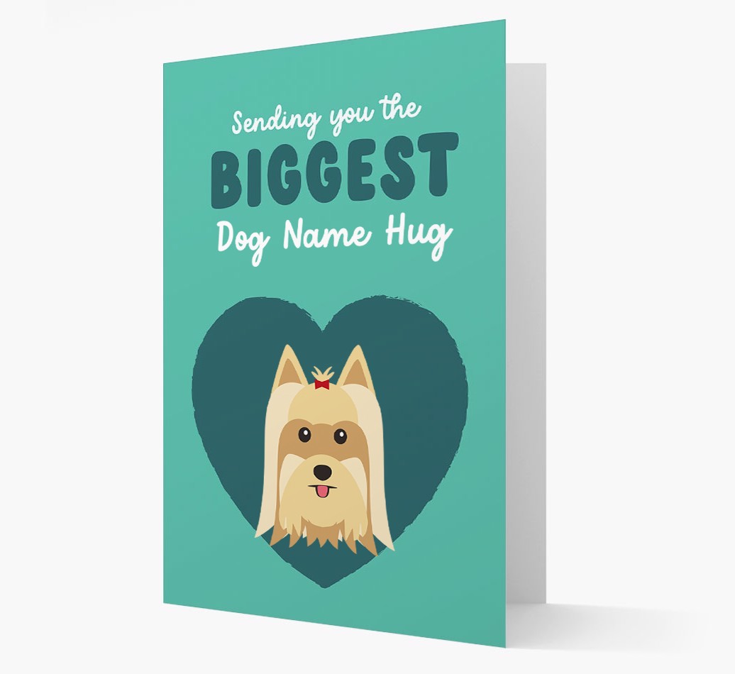 Biggest Hug: Personalised {breedFullName} Card
