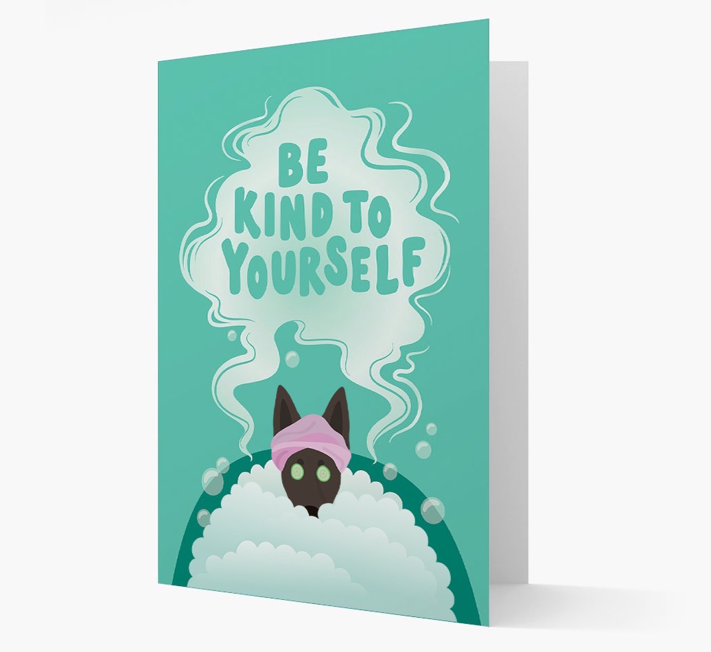 Be Kind To Yourself: Personalised {breedFullName} Card