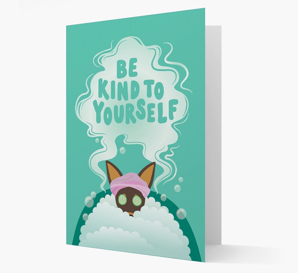 Be Kind To Yourself: Personalised {breedFullName} Card