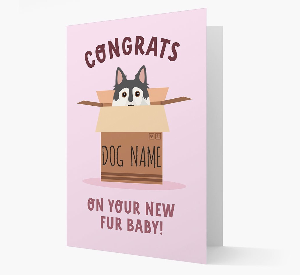 Congrats On Your New Fur Baby: Personalised {breedFullName} Card