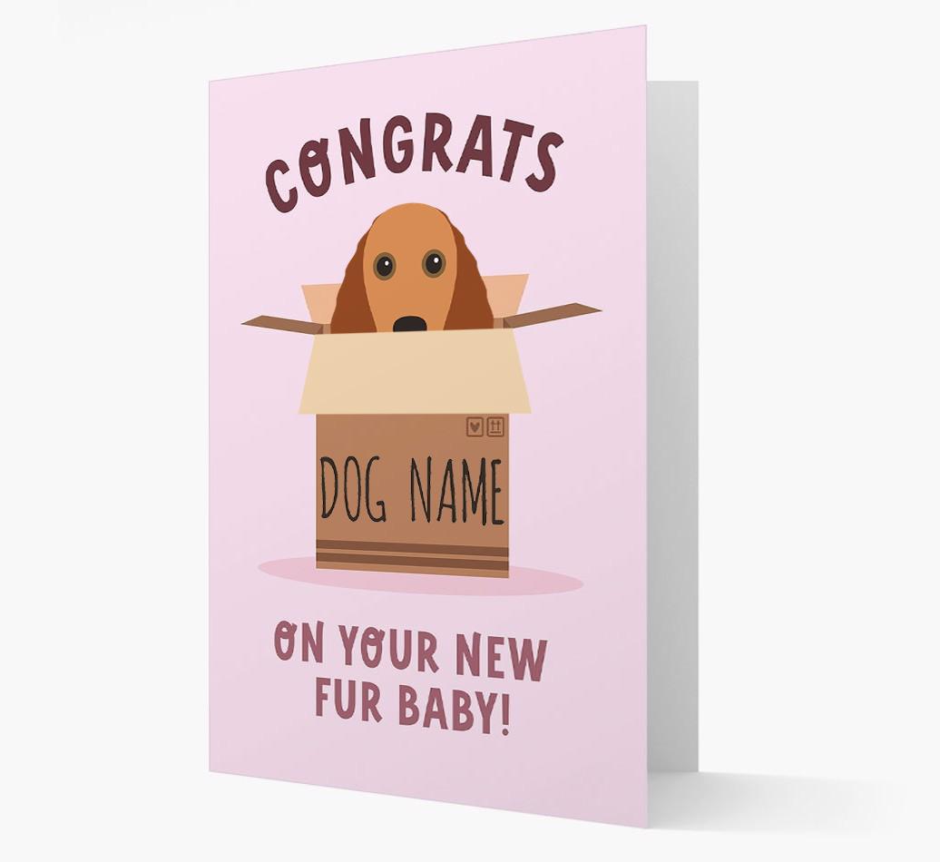 Congrats On Your New Fur Baby: Personalized {breedFullName} Card
