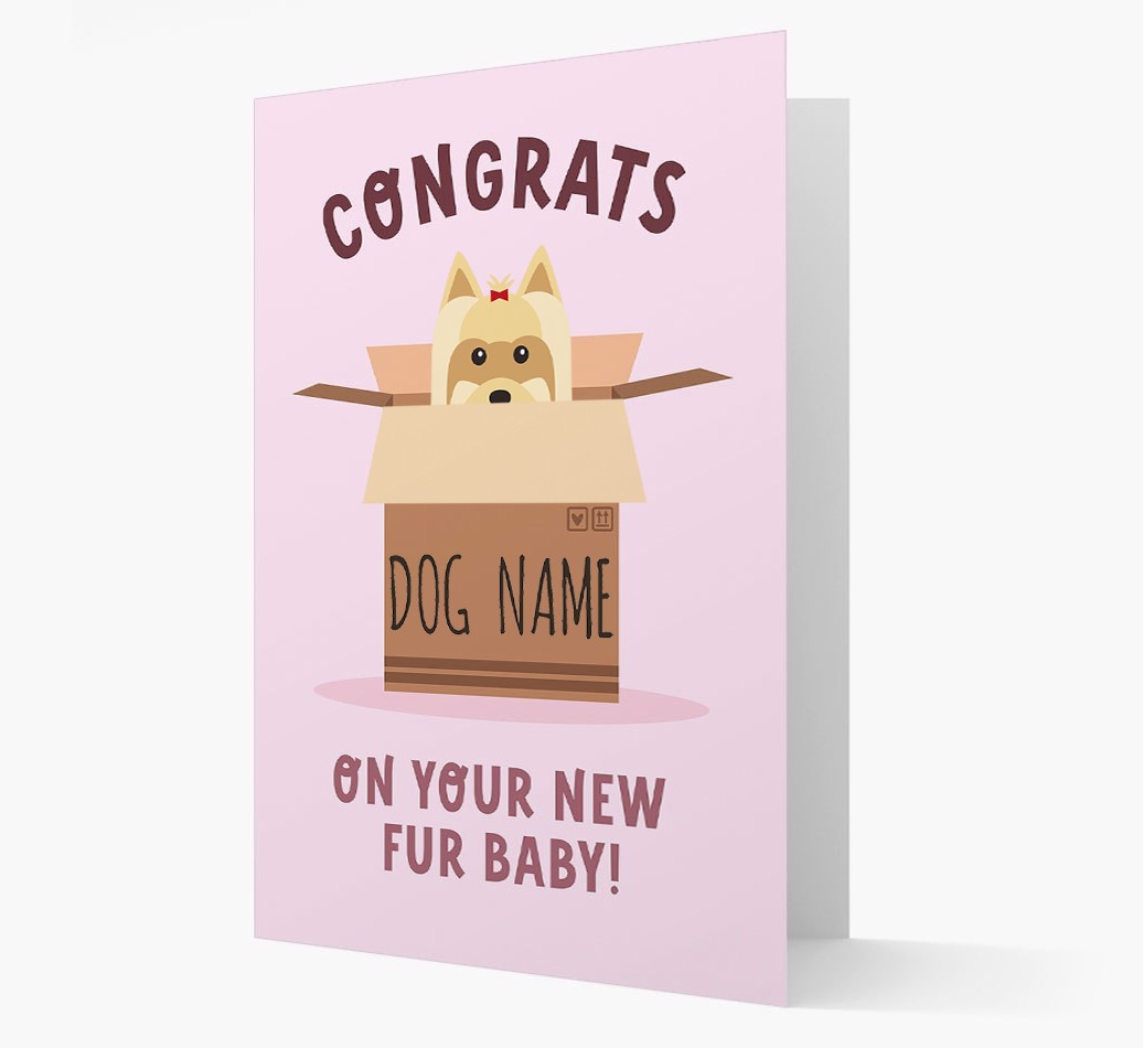 Congrats On Your New Fur Baby: Personalised {breedFullName} Card
