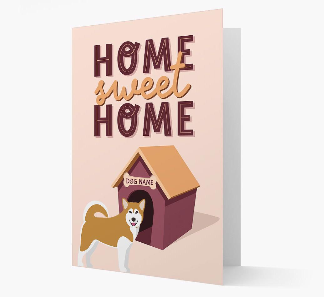 Home Sweet Home: Personalized {breedFullName} Card