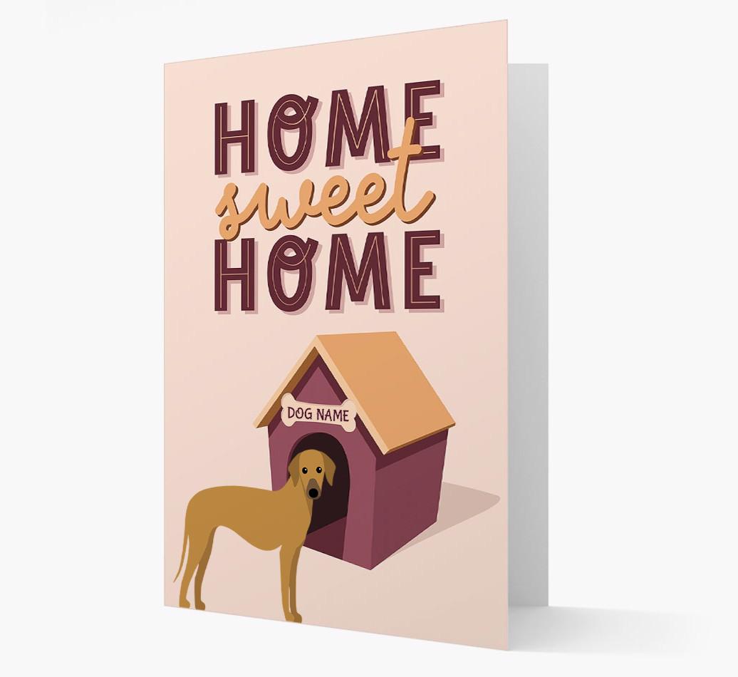 Home Sweet Home: Personalized {breedFullName} Card
