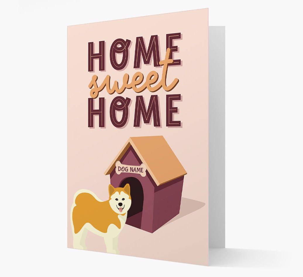 Home Sweet Home: Personalized {breedFullName} Card