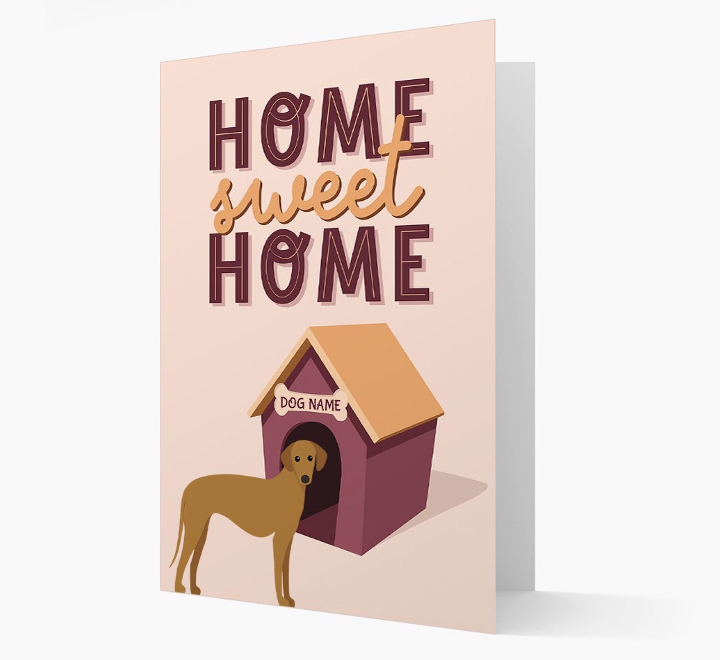 Home Sweet Home: Personalized {breedFullName} Card
