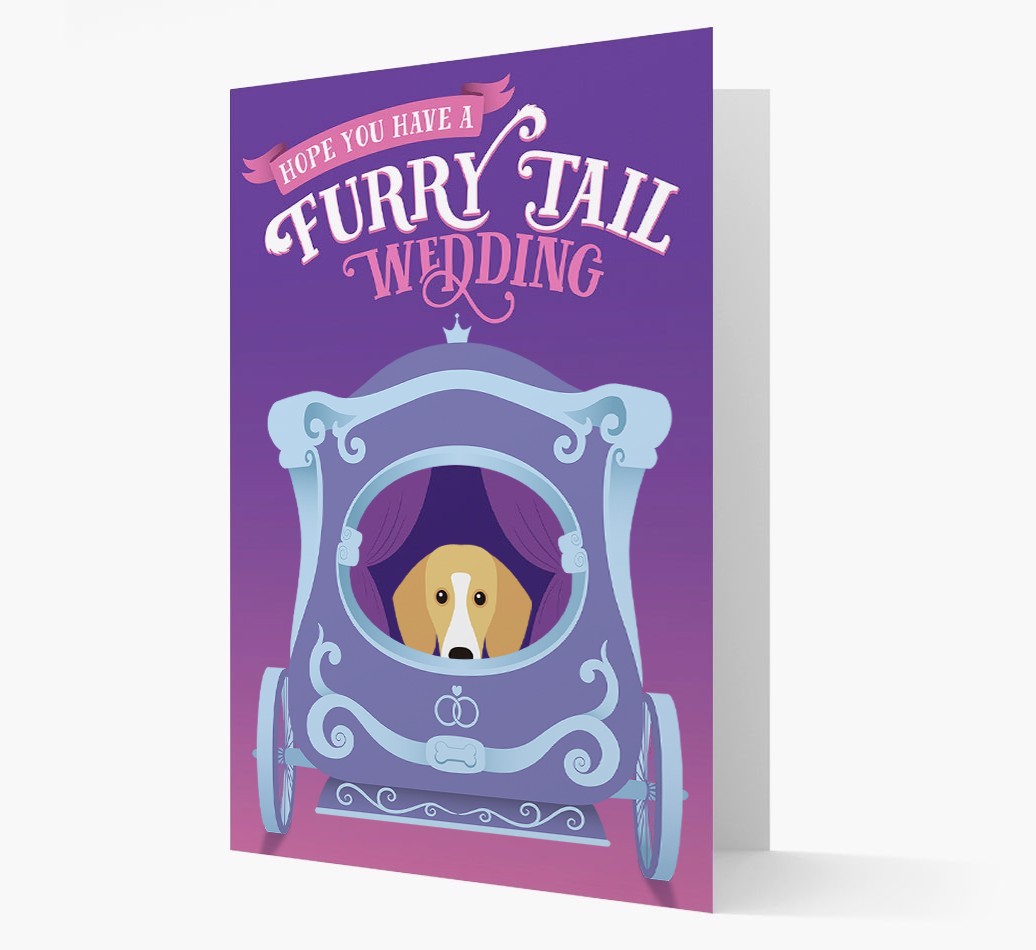 Furry Tail Wedding: Personalized {breedFullName} Card